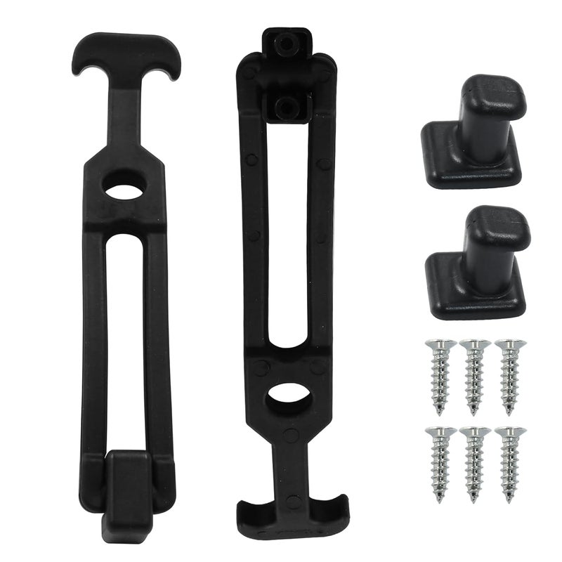 Coufce 2 PCS 7.78" Rubber Flexible Draw Latch Cooler Latches Replacement T-Handle Hasp Hood Catch Vehicle Engine Hood, Tool Box, Golf Cart, Engineering Machine Hood, Farm Machinery - Image 1